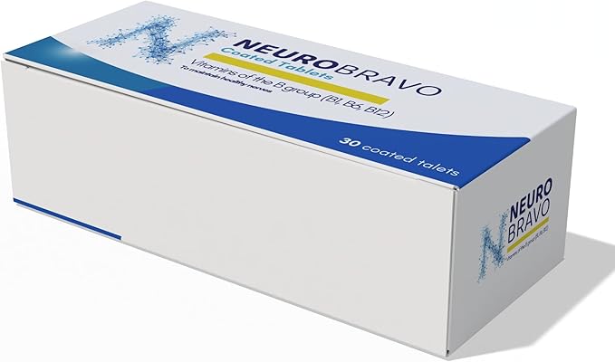 Neurobravo Vitamin B1, B6, B12 Tablets for Nerve Health, Nerve Pain, Numbness, Muscle Stiffness, Muscle Cramp, Impaired Sensation