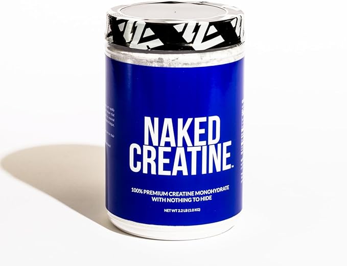 NAKED Pure Micronized Creatine Monohydrate – 200 Servings, 1,000g Bulk – Vegan, Non-GMO, Gluten & Soy Free - Muscle Building, Strength Training, Gym & Fitness Supplement