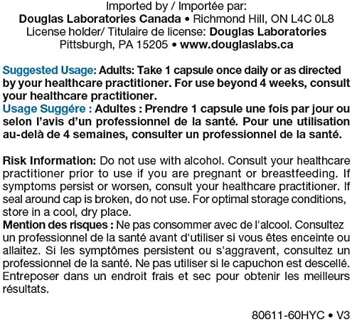 Douglas Laboratories GABA 500 mg. | Amino Acid Support for Brain Neurotransmitters, Sleep Cycles, and Body Temperature | 60 Capsules