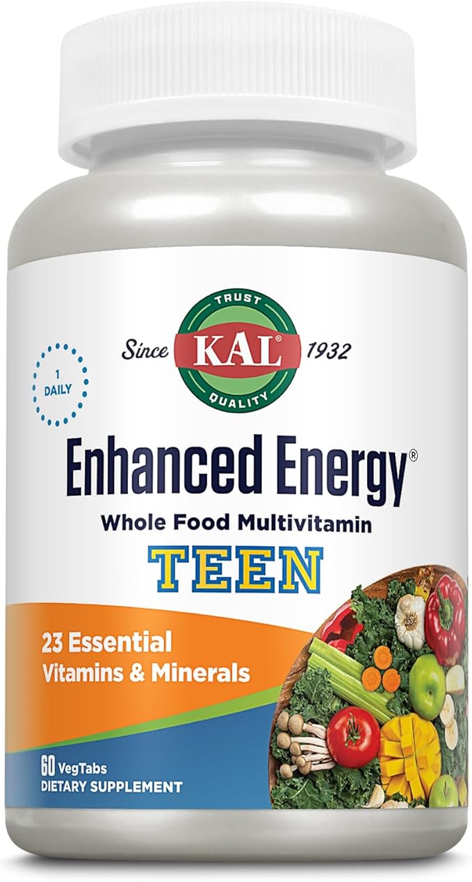 Kal Enhanced Energy for Teens Tablets, 60 Count