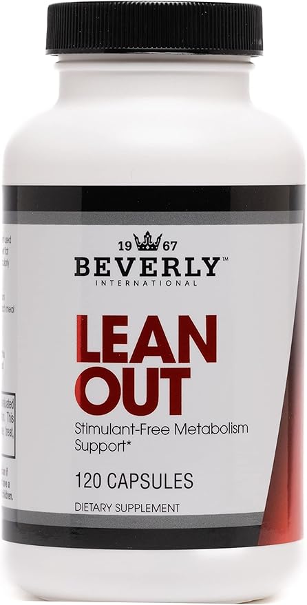 Beverly International Lean Out 120 caps. Fat Burner with Metabolic Support. Lipotropics. Choline, Carnitine, Chromium. Stimulant-Free Belly Fat Burner. Get Leaner. Use AM & PM, Stackable Diet Pills.