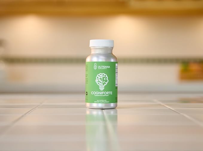 Cogniforte Brain Supplement for Memory and Focus | Enhanced Cognitive Support, Mental Clarity & Energy Booster | L-Theanine, Gingko Biloba, Taurine, Vitamin B12 & Caffeine | 90 Count