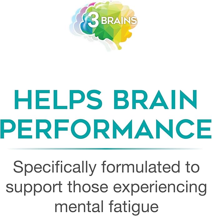 Natural Factors 3 Brains, Higher Thoughts, Support for Cognitive Health and Brain Function, Daily Dietary Supplement, 90 Softgels