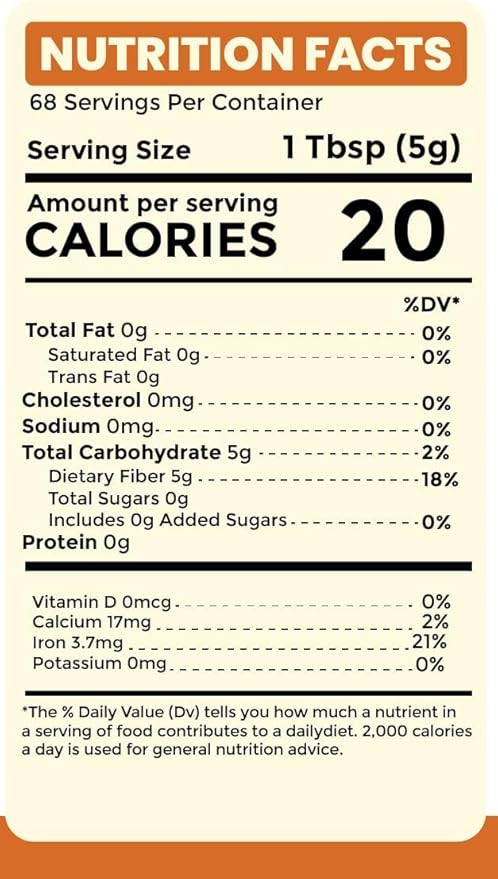 Sown and Grown Psyllium Husk Powder- 12oz | Psyllium Husk Powder for Baking | Cleanse Your Digestive System | Finely Ground Powder | Ideal for Keto Baking | Non-GMO