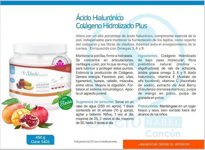 Colageno Hidrolizado Mango Y Granada | Hydrolyzed Collagen Plus
