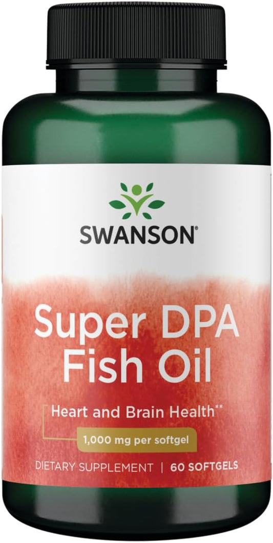 Swanson Super Dpa Fish Oil 60 Sgels