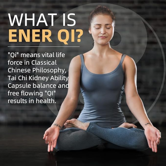EnerQi, Energy Booster & Support Stamina, Kidney Health Supplement, 60 Caps (1 Bottle)
