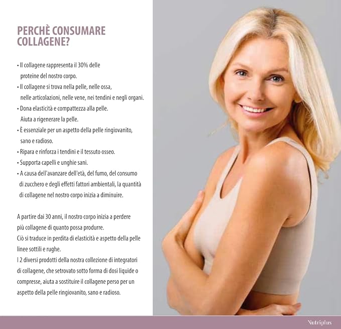 FARMASi Nutriplus Beauty Collagen – 2000 mg Type I & III Collagen + 100 mg Vitamin C, 30 Tablets 36.5 g, 1.3 oz