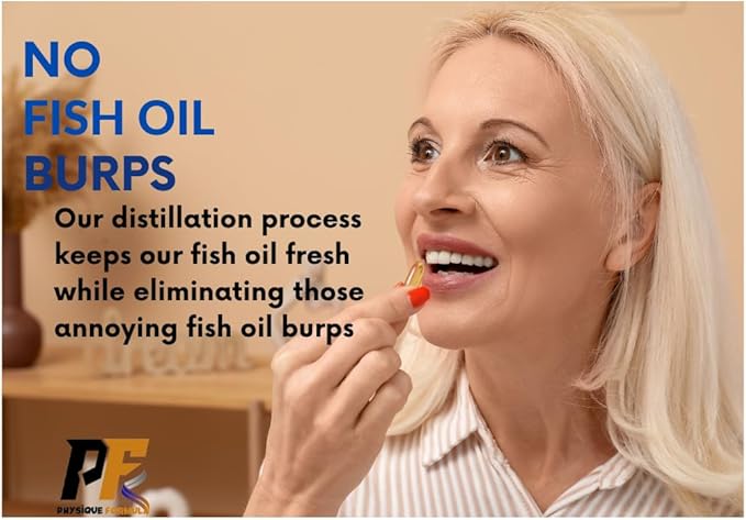 Triple Strength Omega 3 Fish Oil Supplement with 2000 mg, 120 Softgels