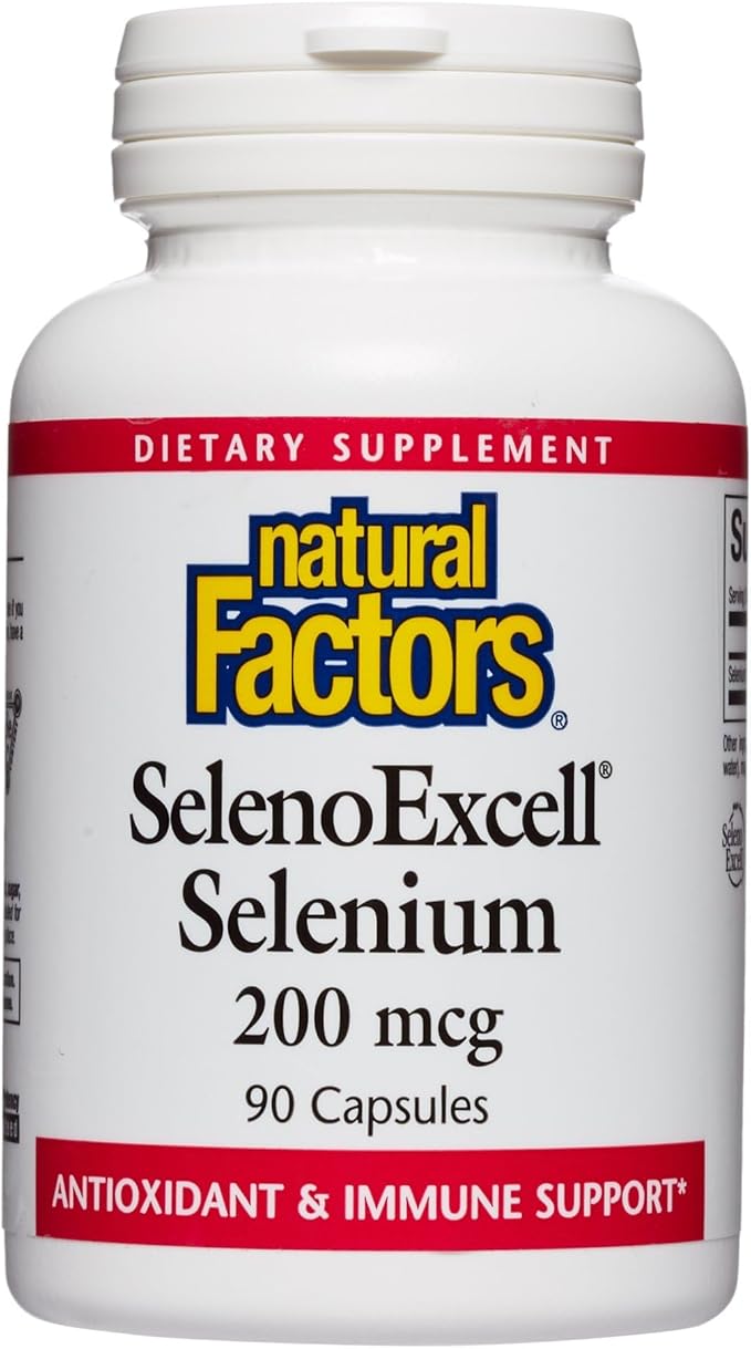 Natural Factors, SelenoExcell Selenium 200mcg, Antioxidant & Immune Support, 90 Capsules