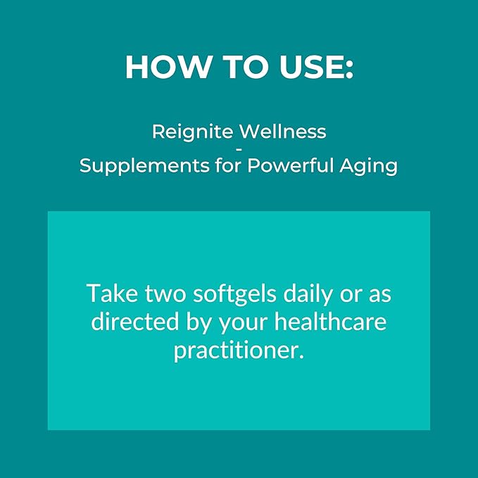 Reignite Wellness by JJ Virgin | Omega Plus | High-Dose Fish Oil Supplement | Supports Cardiovascular System & Joints | EPA & DHA Promotes Memory, Focus & Healthy Response to Stress | 60 Softgels