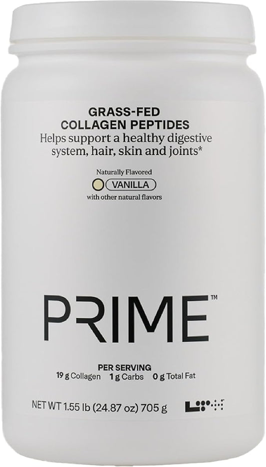 LTH Prime Collagen Peptides - Premium Collagen Powder for Digestive Health - Supports Healthy Joints, Hair, Nails & Skin - Hydrolyzed Collagen from Grass-Fed Cows - Vanilla - 30 Servings