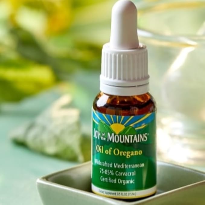 Oil of Oregano Liquid | Wild Mediterranean, Certified Organic Oregano | Blended in Organic Cold Pressed Extra Virgin Olive Oil | 0.33oz / 10mL (Pack of 2)