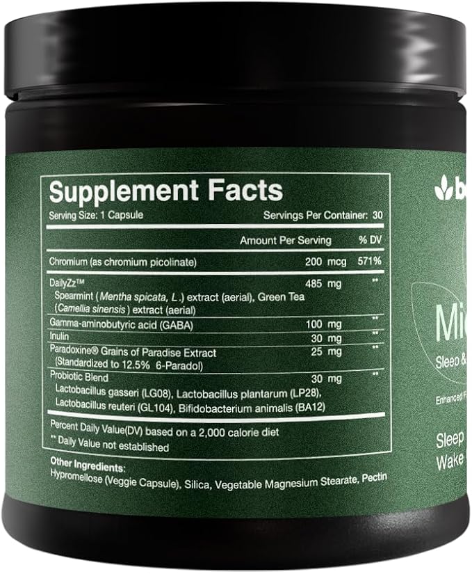 MidnightSlim™ | Nighttime Fat Burner for Weight Loss, Deep Sleep & Gut Health | Bloating, Metabolism & Belly Fat Support | Probiotics, Paradoxine®, GABA | 30 Capsules