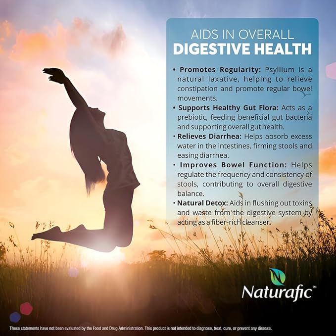 Psyllium Husk Powder – 100% Pure Natural Fiber for Digestive Health & Regularity, Non-GMO, Gluten-Free, Vegan, 32 oz – Supports Healthy Bowel Movements.