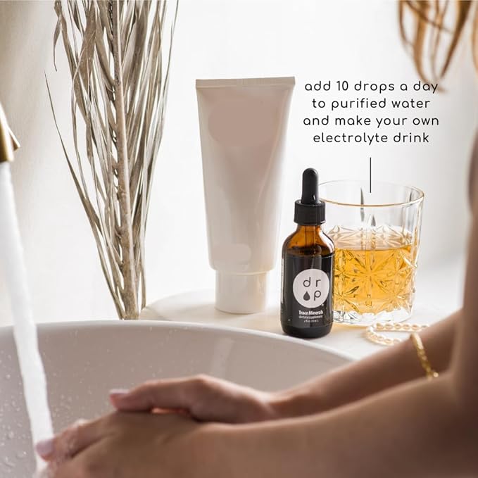 Drop Supplements Organic Trace Mineral Drops, Elderberry Drops and Vitamin D3+K2 Drops Bundle