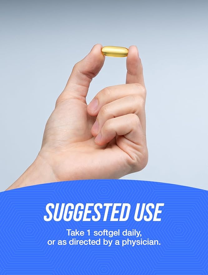BulkSupplements.com Fish Oil 1000mg Softgels - Fish Oil Supplements, Omega 3 Supplements - Gluten Free, 1 Softgel per Serving, 240 Count (Pack of 1)