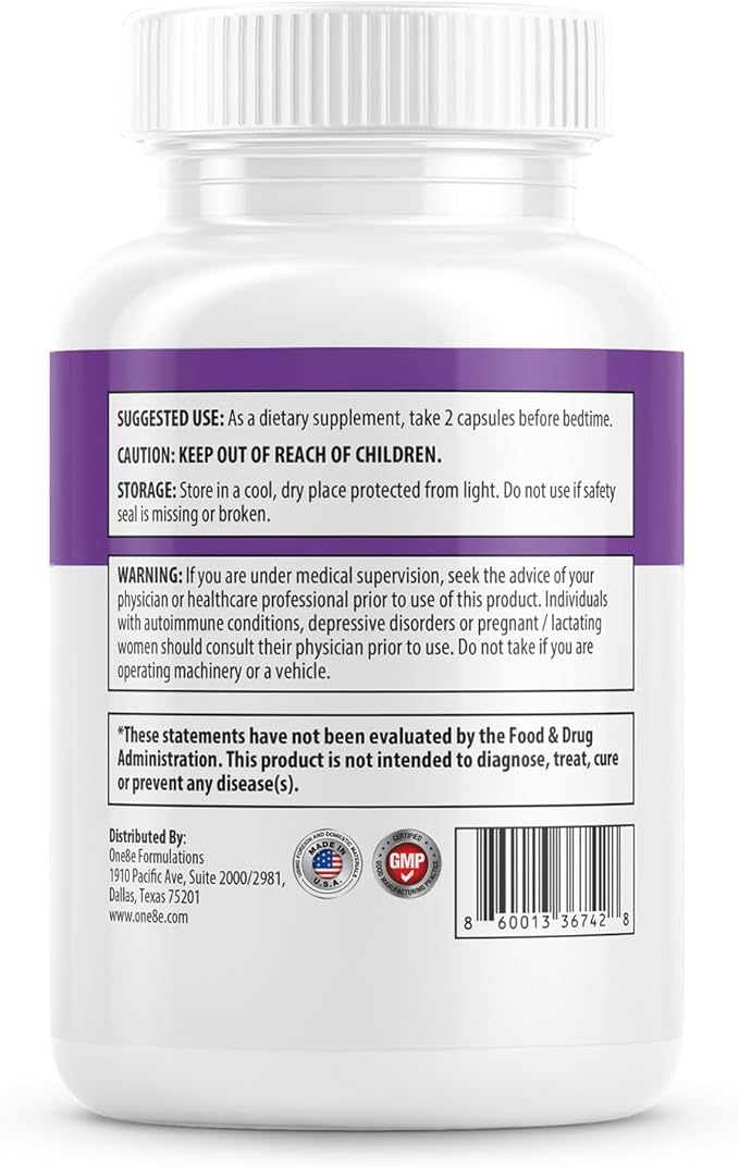 Slēpē Sleep Aid Supplement with Melatonin, GABA, Chamomile Flowers, Passion Flower, Hops, Lemon Balm - Natural Sleep Supplement for Adults for Restful Sleeping