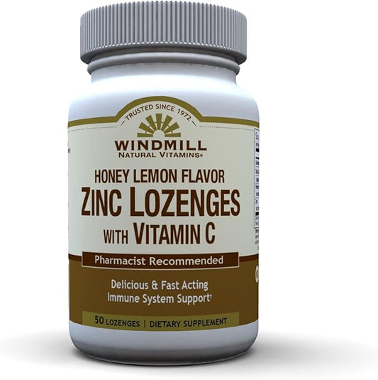 ZINC LOZ W/VIT C 100MG H/L WML 50 by Windmill,9 Ounce (Pack of 1)