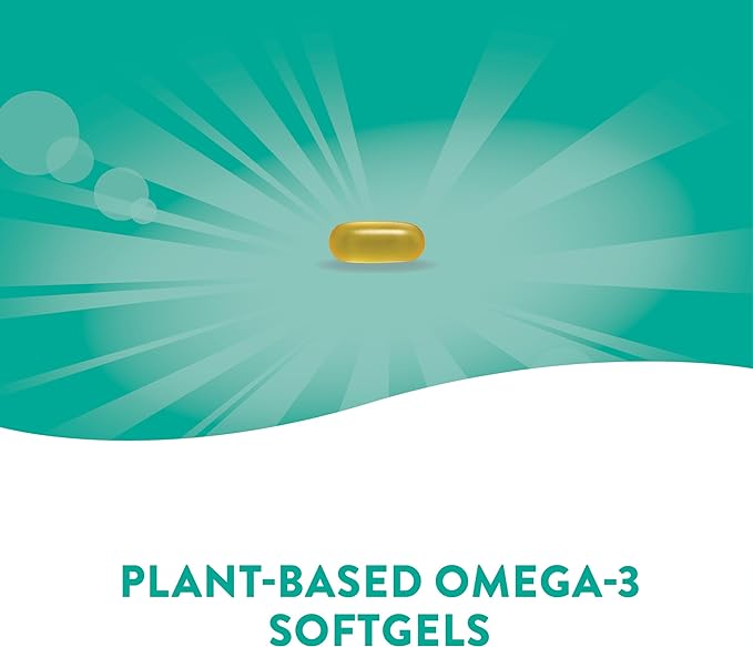 Nature's Way NutraVege Plant Based Omega-3, Heart Health and Eye and Brain Function*, 30 Vegan Softgels
