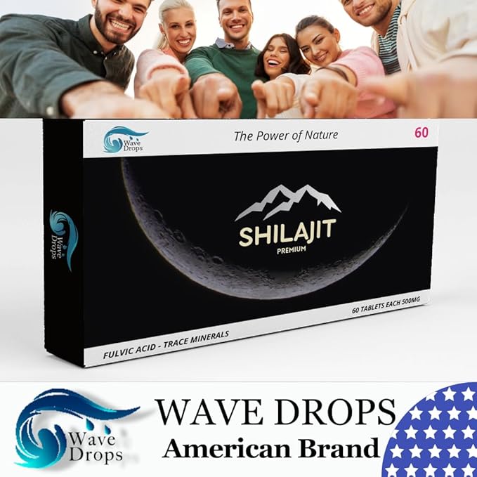 100% Pure Maximum Strength Shilajit Resin Tablets: Energy, Metabolism, Immunity - 85+ Trace Minerals & Fulvic Acid - Natural Shilajit Tablets
