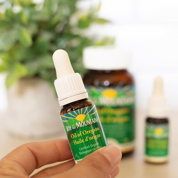 Oil of Oregano Liquid | Wild Mediterranean, Certified Organic Oregano | Blended in Organic Cold Pressed Extra Virgin Olive Oil | 0.33oz / 10mL (Pack of 2)