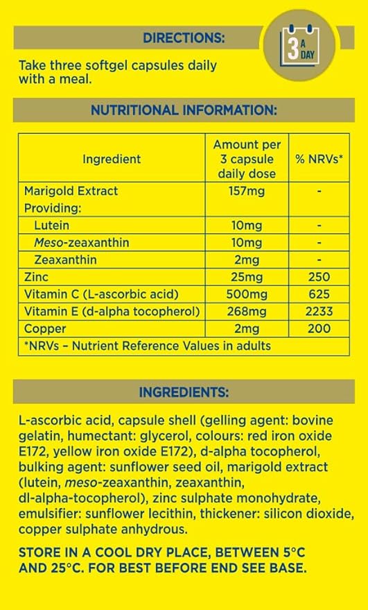 Macu Shield Gold Food Supplement - Pack of 90 Capsules