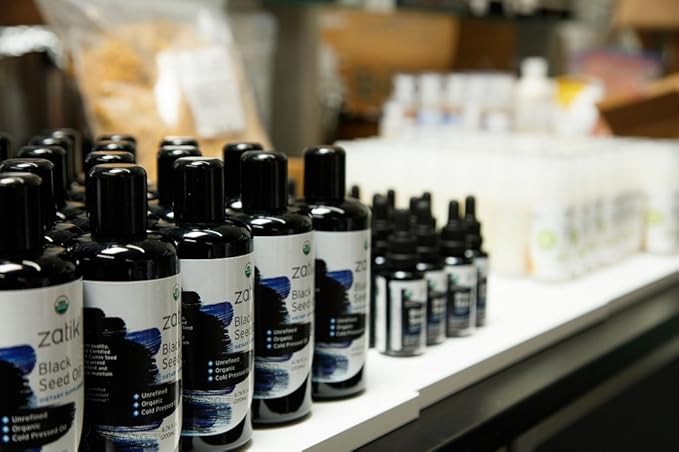 Zatik Naturals - Black Seed Oil, Unrefined Organic Cold Pressed Oil, Higher EFAs, Serving Natural Immune Booster and All-Natural Defense Mechanism. 3.38 fl oz