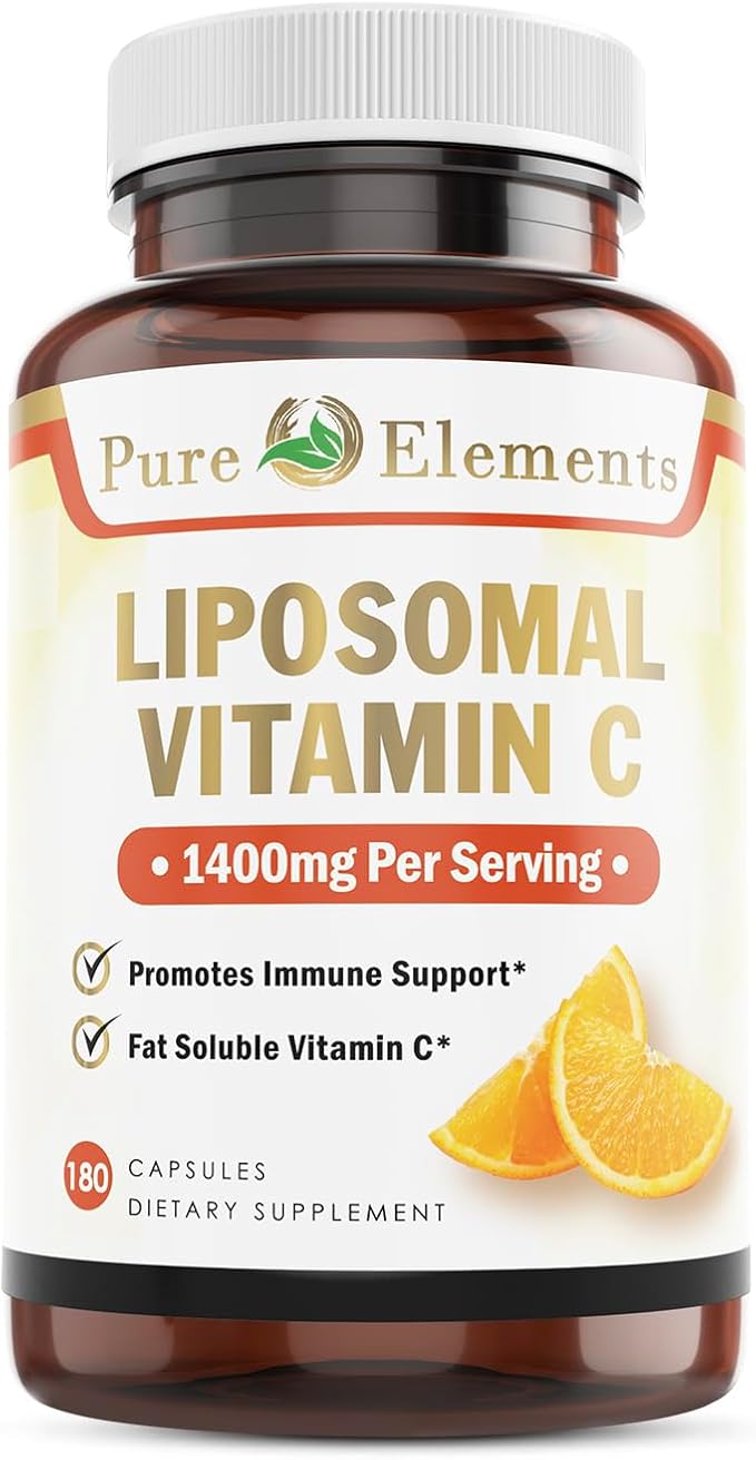 Liposomal Vitamin C Dietary Supplement, Capsules Non GMO, Soy Free, Gluten Free