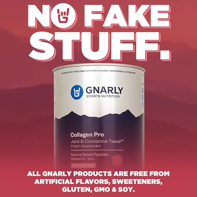 Gnarly Nutrition Collagen Pro, Unflavored (15.87oz) and Gnarly Performance Greens Blueberry Açai, (11.64 oz)