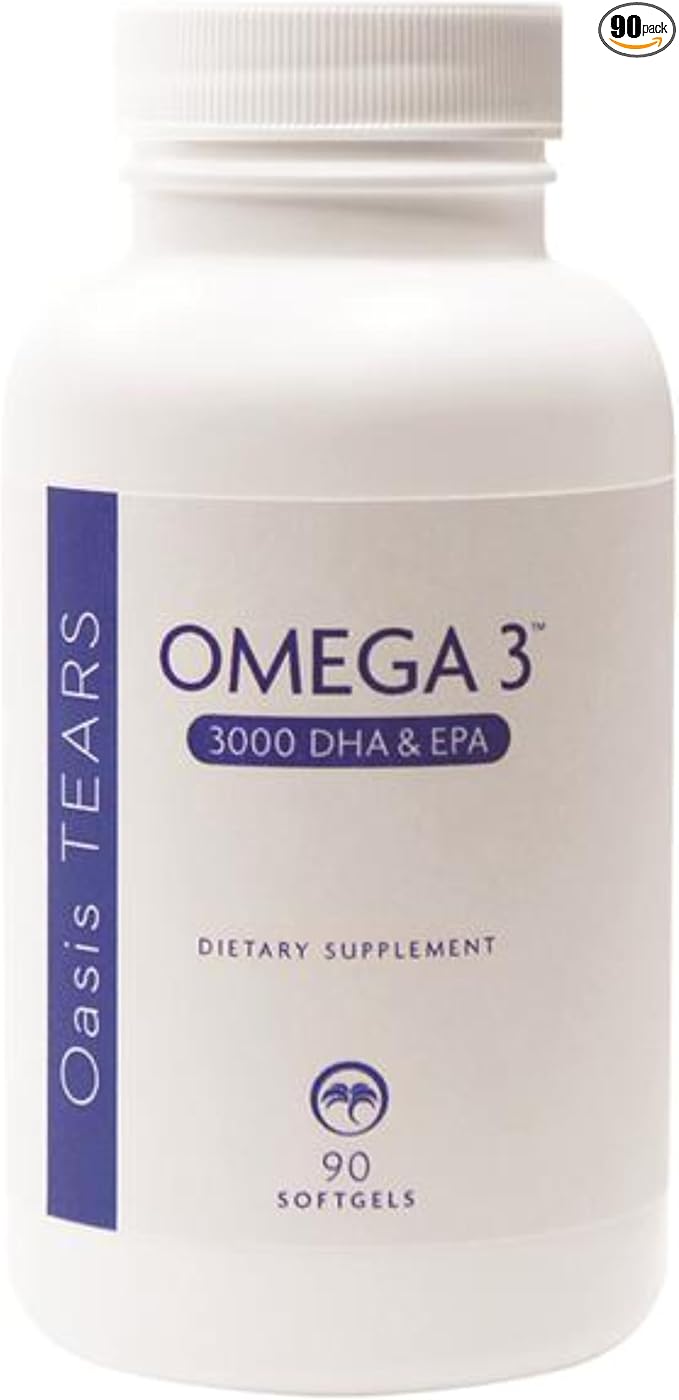 Omega 3 Fish Oil 3000 DHA & EPA 90 Softgels