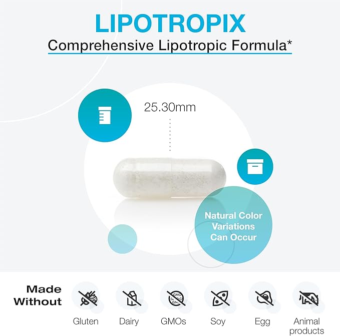 XYMOGEN LipotropiX - Lipid Metabolism + Liver Support - Dandelion + Celandine to Support Bile Flow, Guggul Extract + Inositol Hexanicotinate Maintain Already Healthy Blood Lipid Levels (120 Capsules)