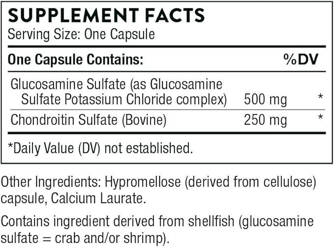 THORNE Glucosamine & Chondroitin - Support to Maintain Healthy Joint Function and Mobility* - 90 Capsules