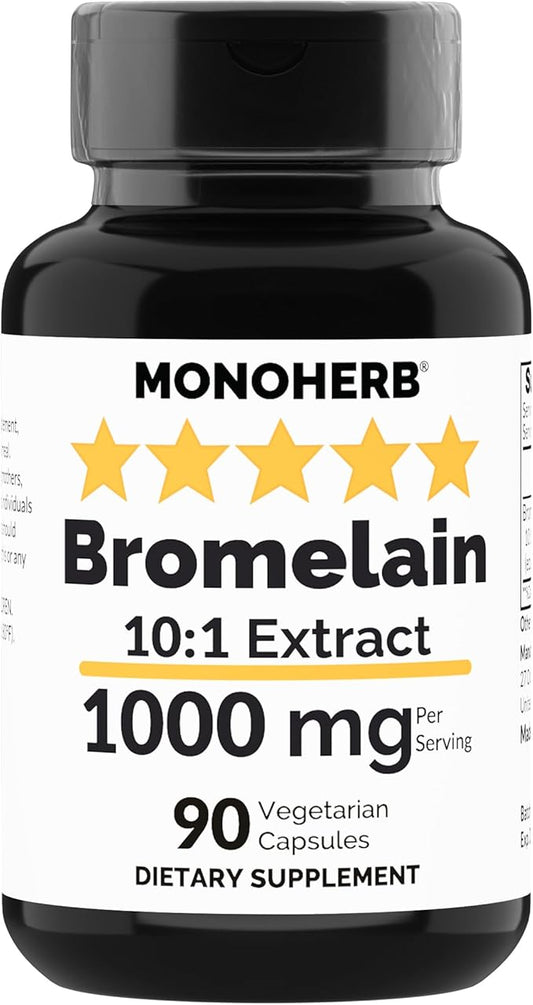 Bromelain Extract 1000 mg - 90 Vegetarian Capsules
