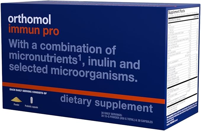 Orthomol Immun Pro, Immune Support Supplement, 30-Day Supply, Vitamins A, B, C, D, E, Zinc, Iodine