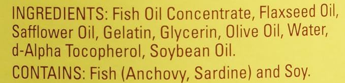Nature Made Triple Omega 3 6 9 - Fish, Flaxseed, Safflower & Olive Oils - 180 Softgels
