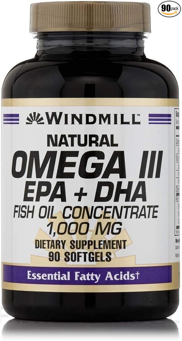 Windmill Omega 3 Fish Oil 1,000 mg Softgels, 90 ct