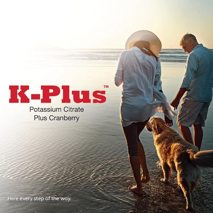 K-Plus Potassium Citrate Plus Cranberry Supplement for Dogs - UTI Remedy Chewable Tablets - Supports Bladder Health - For Every Dog Breed (100 Tabs)