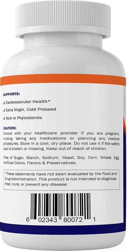 Vitamatic Pumpkin Seed Oil 2000mg Softgel Capsules per Serving - 180 Softgels - 1000mg per softgel