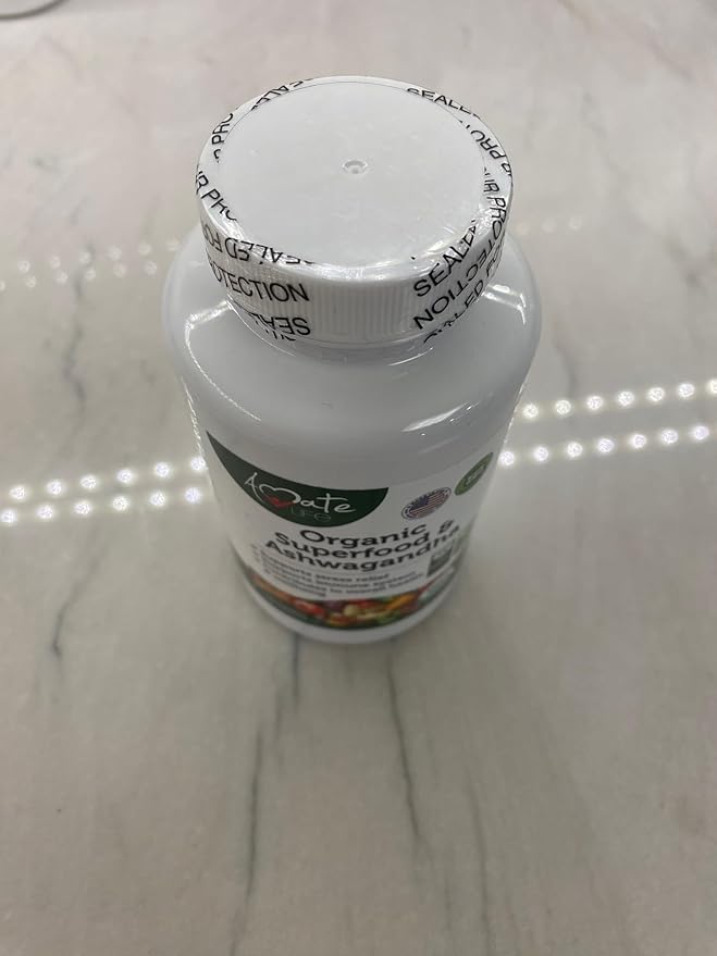 Organic Superfood Greens Fruits and Veggies Complex with Ashwagandha