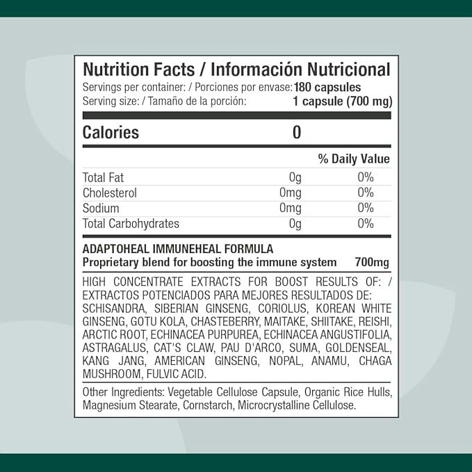 Hormobalance + Immuneheal – Adaptogen Blend (180 Capsules ea.)