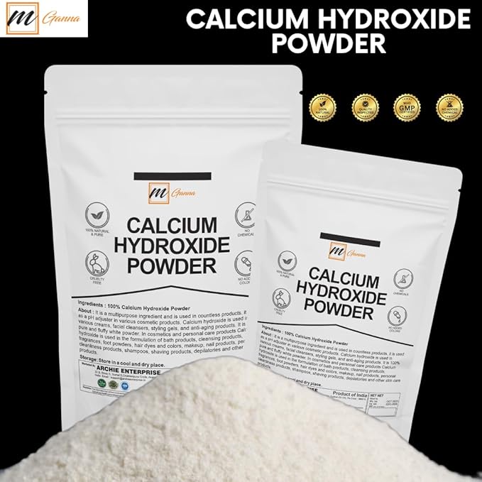 100% Natural Calcium Hydroxide Powder for Food & Cosmetics 227 GMS / 0.5 LBS
