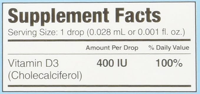 Ddrops Baby 400 Iu 90 Drops 0.08 Fluid Ounce (4 Pack)
