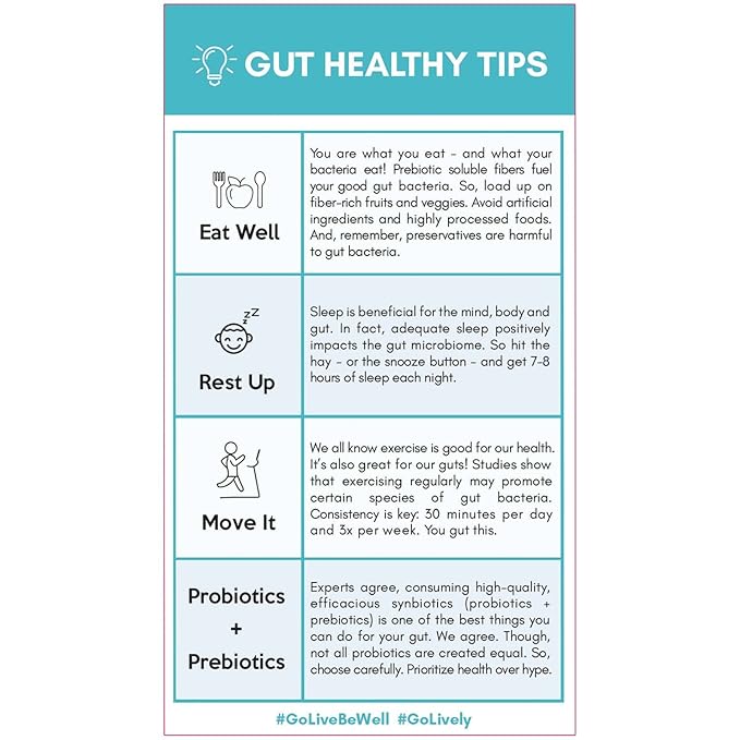 GoLive Probiotics & Prebiotics for Women and Men Glow for Beauty, Sugar-Free Synbiotic Powder. +25 Bllion CFUs; 10 Clinical Strains for Healthy, Immune & Digestive Health, 10 Count (Pack of 1)