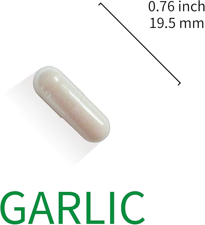 Lovita Odorless Garlic Extract, 50mg 100:1 Concentrate, High Potency, 1.25% Allicin, Gluten-Free, Supports Immune & Cardiovascular Health, 60 Vegan Capsules (Pack of 5)
