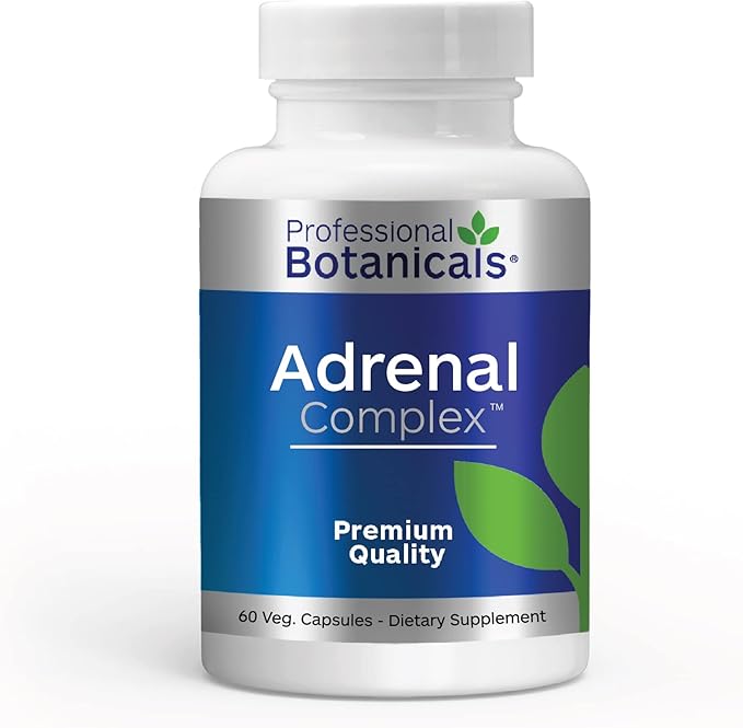 Adrenal Complex Supplement – Supports Healthy Adrenal Function, Stress Relief, and Energy Levels – 90 Vegetarian Capsules