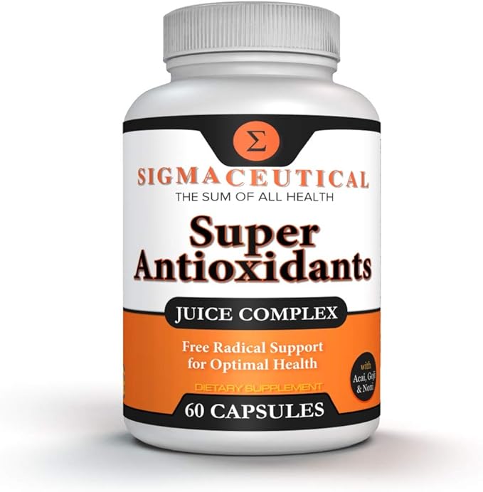Niacin – Beta Sitosterol – Policosanol – Plant Sterols - Garlic – Cayenne Supplement Plus Super Antioxidant Supplement - Goji Berry, Acai Berry, Mangosteen, Resveratrol, Pomegranate & Noni