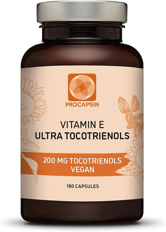 Ultra Tocotrienol 200mg Vitamin E Vegan – All 4 tocotrienols - Tocopherol Free - Supports Immune Health & Antioxidant Health Tocotrienols Supplement