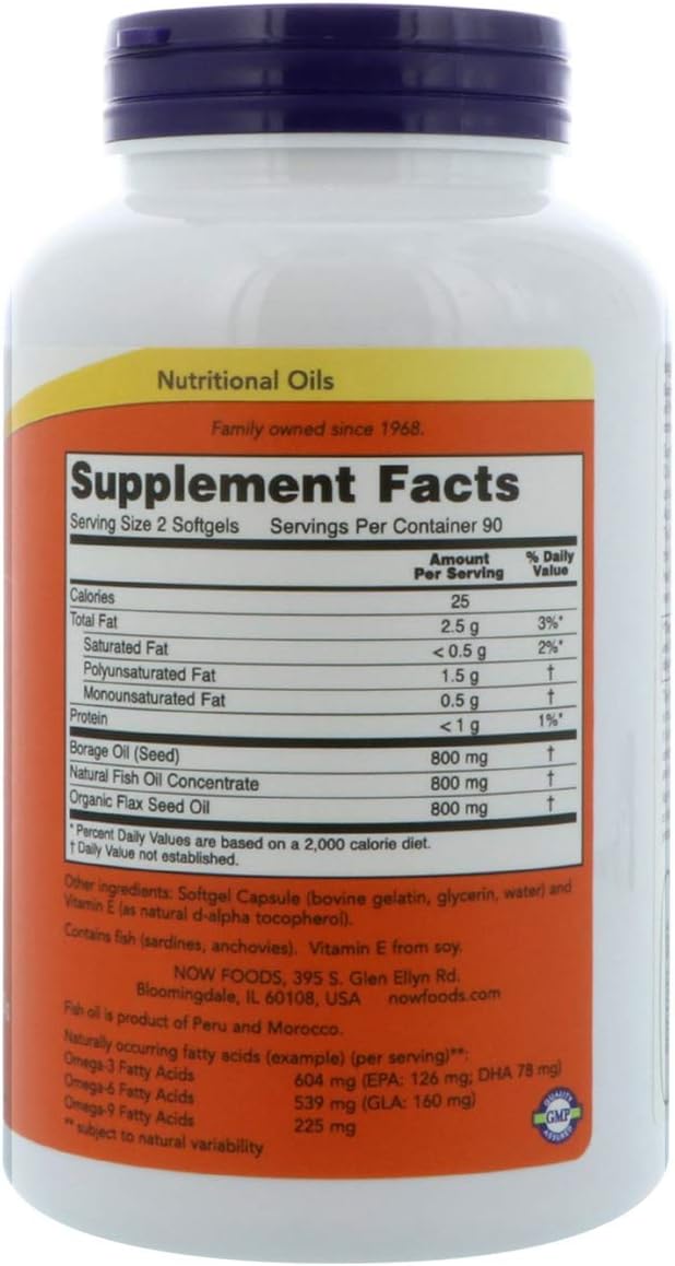 NOW Foods - Super Omega 3-6-9 1200 mg. - 90 Softgels