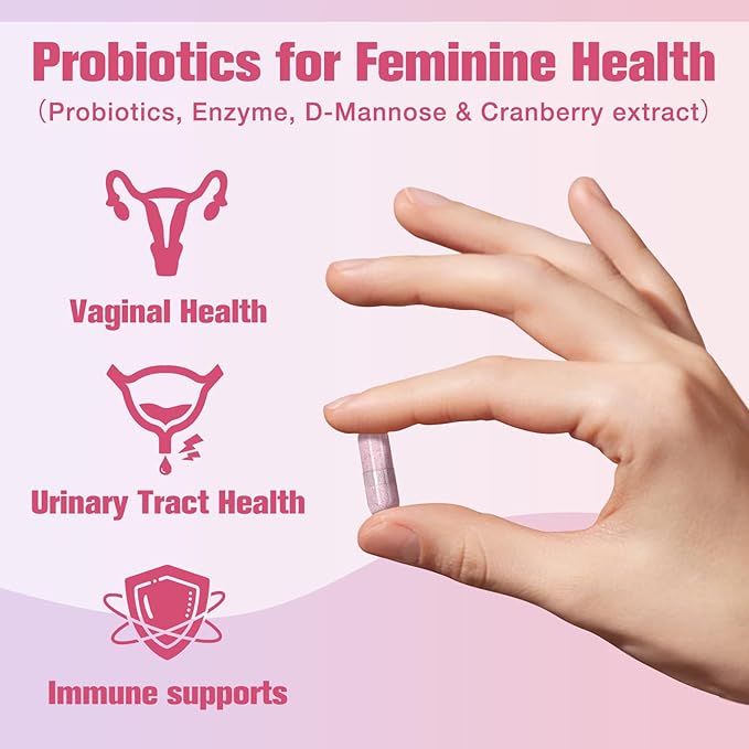 Probiotics for Women & Hair, Skin & Nails Supplement Bundle, Vaginal & Urinary Health, Feminine Health, Supports Hair Growth, Skin Health, Nail Strength
